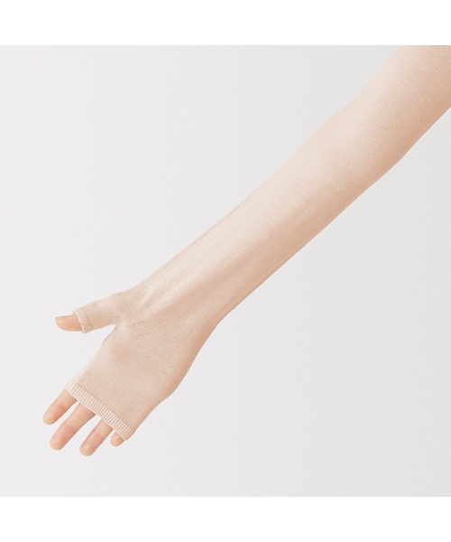 無印良品（MUJI） uvカット アームカバー UVカット強撚コットン