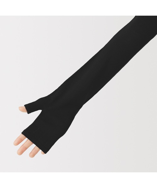 無印良品（MUJI） uvカット アームカバー UVカット強撚コットン