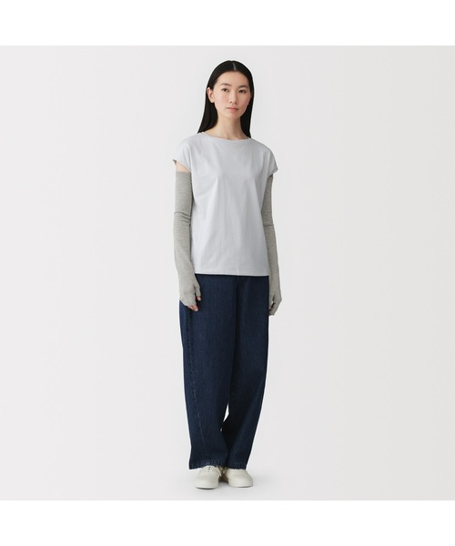 無印良品（MUJI） アームカバー UVカット強撚コットンアームカバー