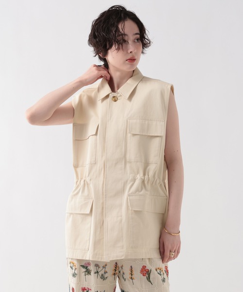 George's ベスト ジレ ミリタリーベスト レディース : ZOZOTOWN Yahoo