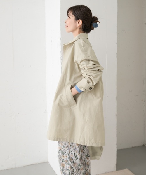 「URBAN RESEARCH DOORS」 スプリングコート MEDIUM ライトグレー レディース