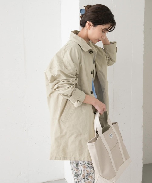 「URBAN RESEARCH DOORS」 スプリングコート MEDIUM ライトグレー レディース