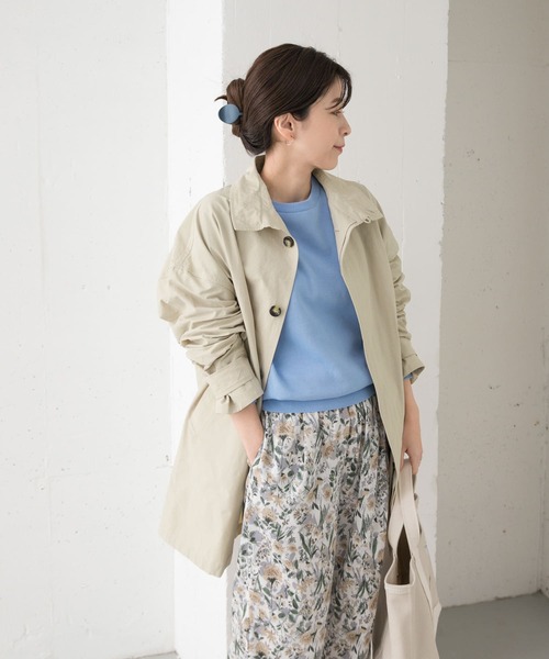 「URBAN RESEARCH DOORS」 スプリングコート MEDIUM ライトグレー レディース
