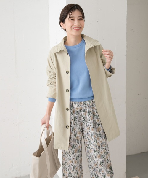 「URBAN RESEARCH DOORS」 スプリングコート MEDIUM ライトグレー レディース