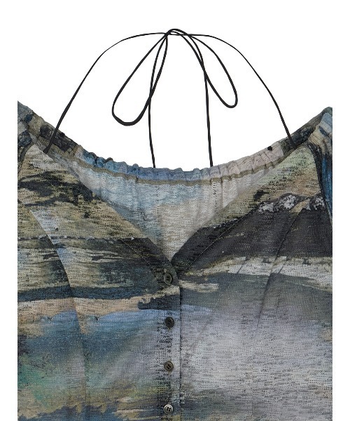 Ameri（アメリ） tシャツ PAINTED TEXTURE ART TOP レディース