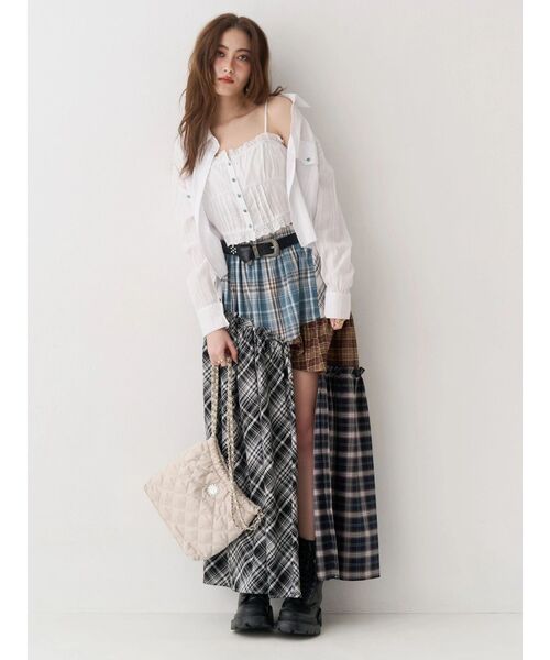 ショルダーバッグ バッグ 「500mlペットボトル収納可」フェイクスウェードキルティングショルダーBAG レディース