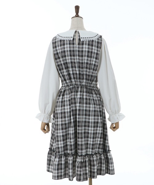「axes femme POETIQUE」 長袖ワンピース MEDIUM ワイン レディース_画像4