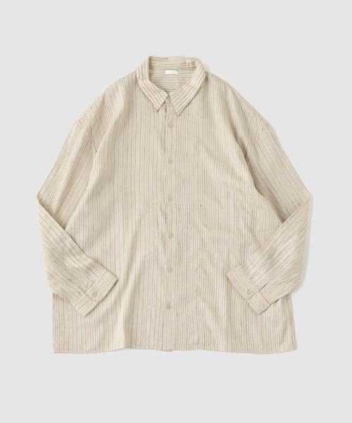 SEEALL シャツ SEEALL / シーオール REGULAR COLLAR SHIRTS STRIPE