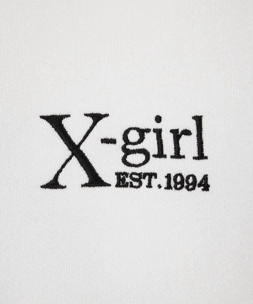 「X-girl」 ジップアップパーカー M ブラック レディースの画像