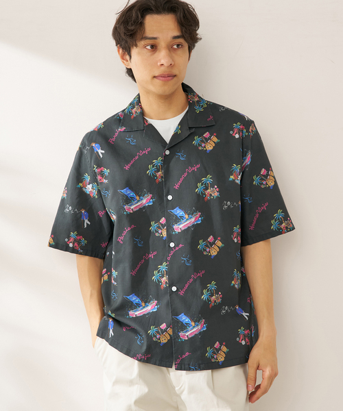 B.C STOCK（ベーセーストック） シャツ CRH COOLMAX アロハシャツ