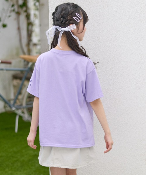 Amourire girl（アムリールガール） tシャツ チュールビックリボン半袖
