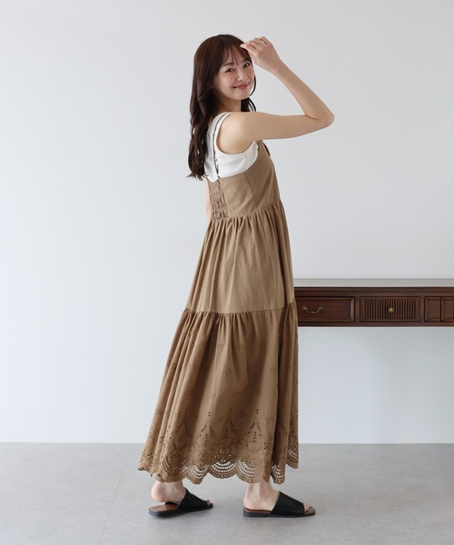 「BLUEEAST」 キャミソールワンピース MEDIUM ブラック レディース_画像2
