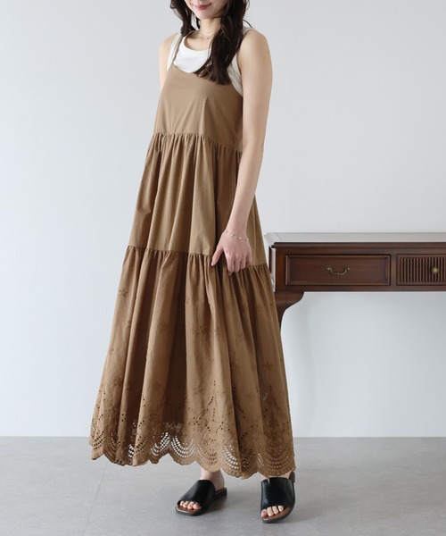 「BLUEEAST」 キャミソールワンピース MEDIUM ブラック レディース_画像4