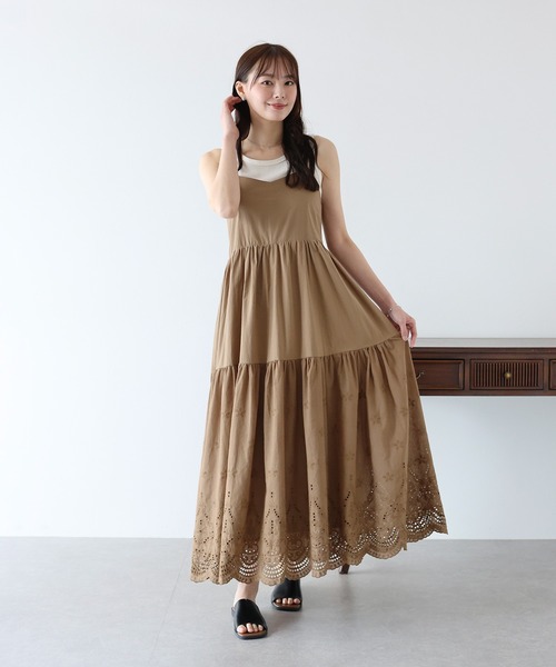 「BLUEEAST」 キャミソールワンピース MEDIUM ブラック レディース_画像5