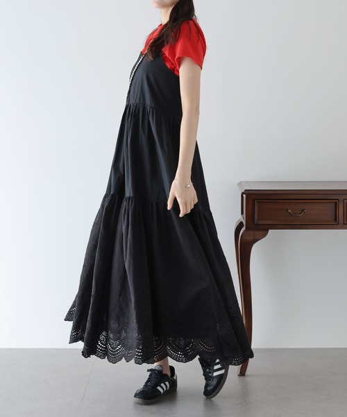 「BLUEEAST」 キャミソールワンピース MEDIUM ブラック レディース_画像8