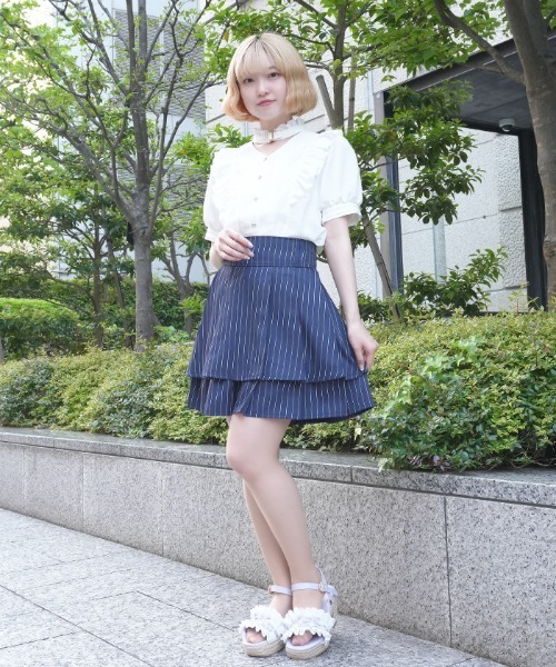 axes femme POETIQUE パンツ ハイウエストプリーツスカパン レディース