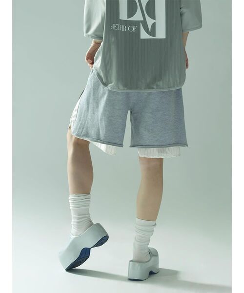 ハーフパンツ パンツ 短パン LAYERED FRENCH TERRY HALF PANTS