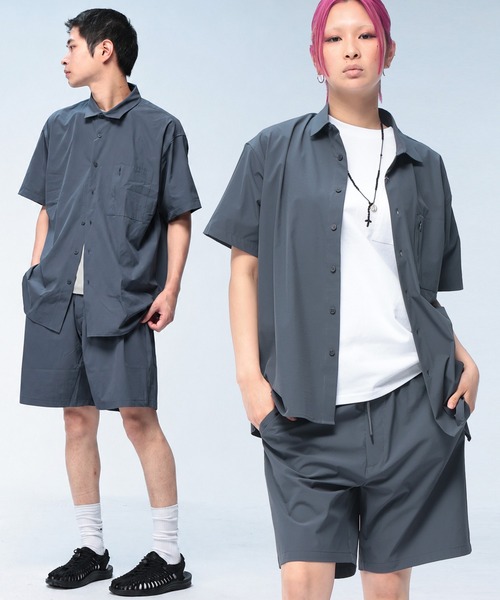 WEIRDO 半袖シャツ ショートパンツ セットアップ M S＆SONS（エスアンドサンズ） セットアップ 「セットアップ」 半袖