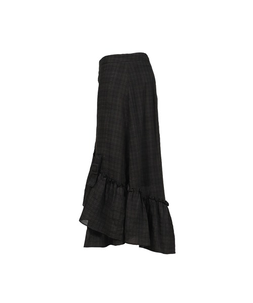 スカート DRAPED FRILL STRAP SKIRTの画像