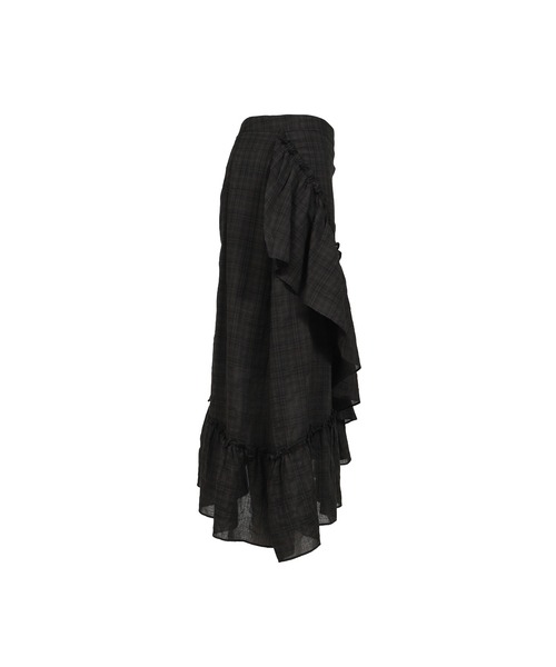 スカート DRAPED FRILL STRAP SKIRTの画像