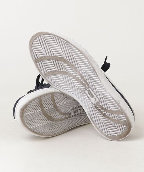 「PUMA」 ローカットスニーカー 24.5cm ネイビー×ホワイト メンズ_画像3