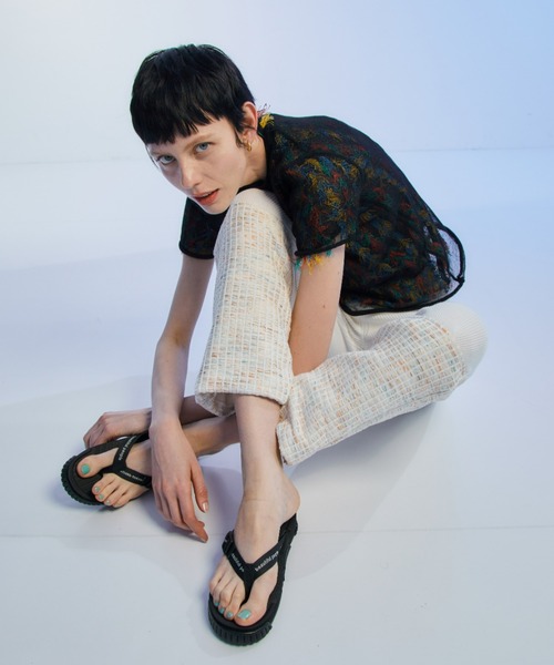 「beautiful people」 ビーチサンダル「SHAKAコラボ」 SMALL ブラウン レディース_画像4