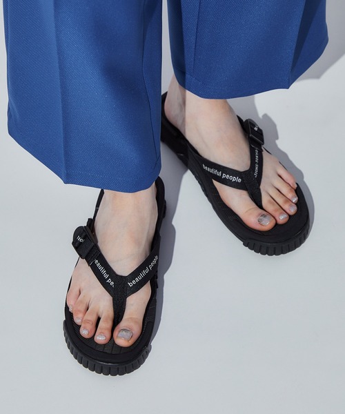 「beautiful people」 ビーチサンダル「SHAKAコラボ」 SMALL ブラウン レディース_画像7