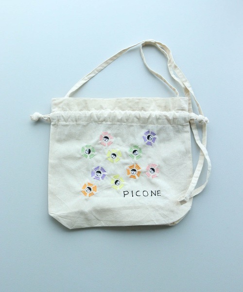 CASA PICONE（カーサピッコーネ） ショルダーバッグ バッグ 刺繍巾着 