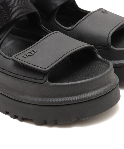 「UGG」 フラットサンダル 24.0cm ブラック レディース