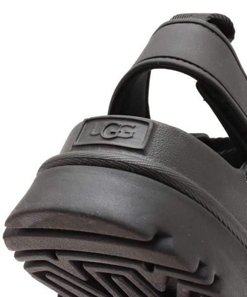 「UGG」 フラットサンダル 24.0cm ブラック レディース