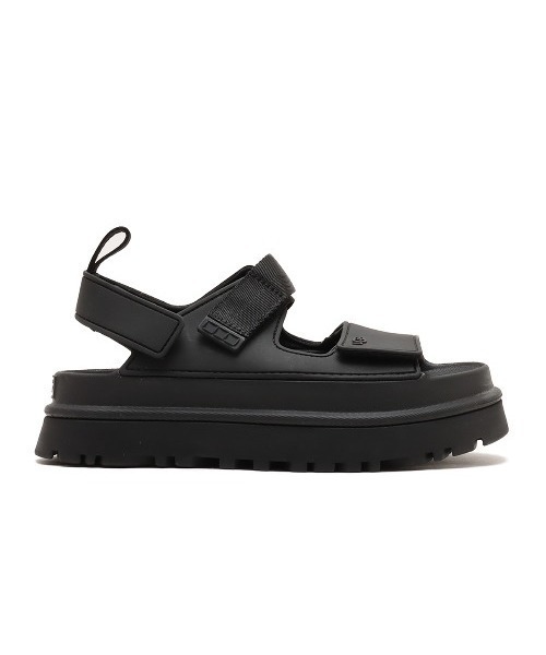 「UGG」 フラットサンダル 24.0cm ブラック レディース