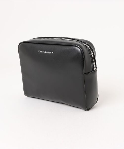 「CHARLES & KEITH」 ショルダーバッグ L スミクロ レディース_画像4
