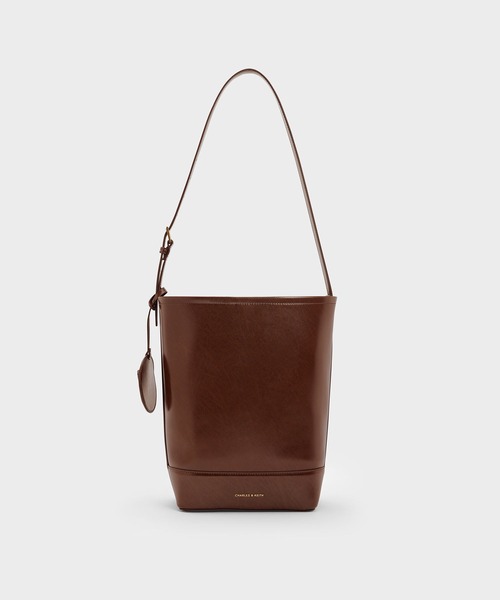 「CHARLES & KEITH」 ショルダーバッグ L スミクロ レディース_画像9