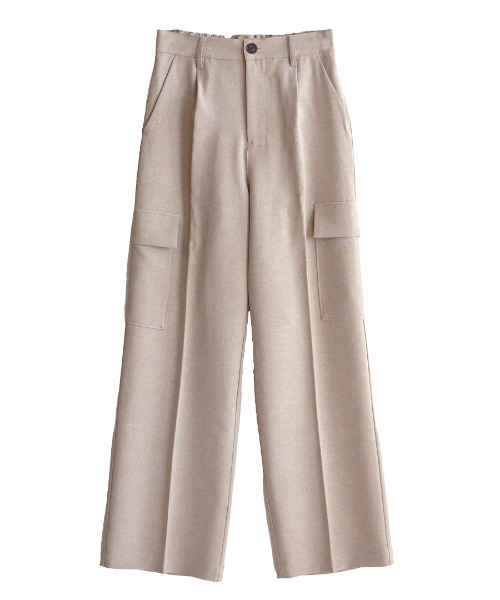 「e-zakkamania stores」 「Gleam」スラックス フリー ベージュ レディース_画像3