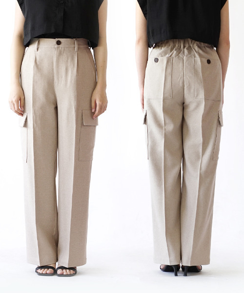 「e-zakkamania stores」 「Gleam」スラックス フリー ベージュ レディース_画像7