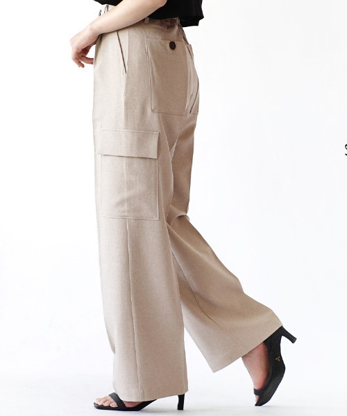 「e-zakkamania stores」 「Gleam」スラックス フリー ベージュ レディース_画像8