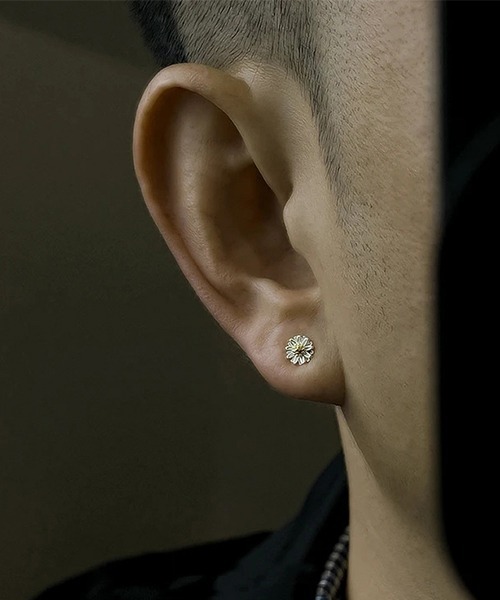 ピアス EK564/デイジーフラワーペアピアス/両耳用/メンズ(NEZ) メンズ