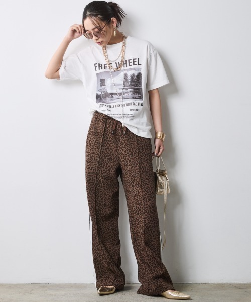 「CHIC STYLE」 半袖Tシャツ M オフホワイト レディース_画像3