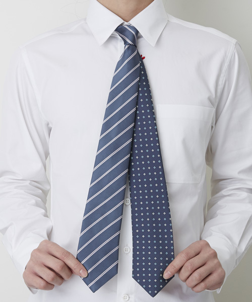 giraffe（ジラフ） ネクタイ リバーシブルレジメンタルフローレット