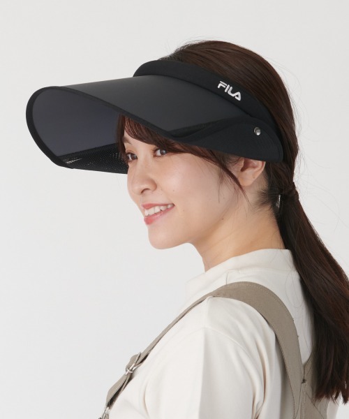 FILA♡【美品】2024SSレースアップリケのシャツＬ&サンバイザー FILA♡【美品】2024SSウィンザー別注品レースのサンバイザー