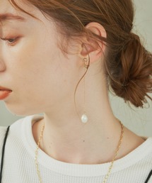 スワロフスキー Harmonia ロングピアス ドロップピアス - メルカリ
