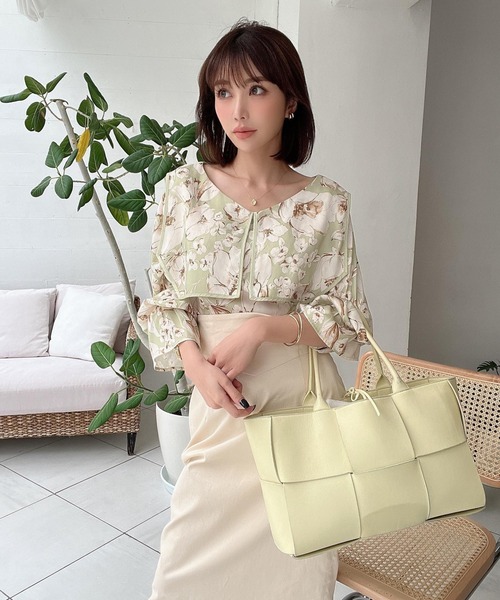 eimy istoire SheilaFlowerビッグカラーブラウス EIMY ISTOIRE エイミーイストワール eimy istoire SheilaFlowerビッグ
