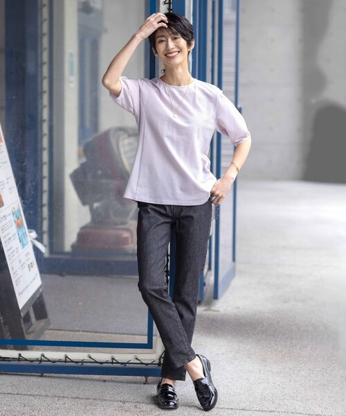 tシャツ 「WEB限定カラーあり・抗菌消臭・吸水速乾」サッカージャージー ボリュームスリーブ カットソー レディース tシャツ 「WEB限定カラーあり・抗菌消臭・吸水速乾」サッカー