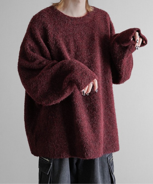KUUUPY セーター ニット Wool Mix Shaggy Knit Pullover