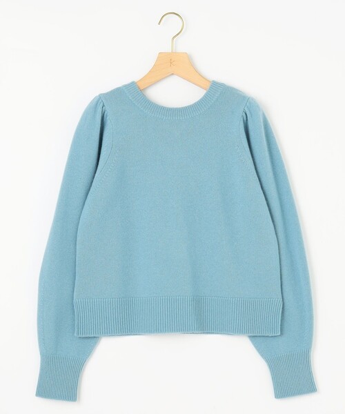 カシミヤ100%❣️リブ襟水色ニットセーター新品未使用クローバー カシミヤ入リブタートルニット - ベルーナ【公式】