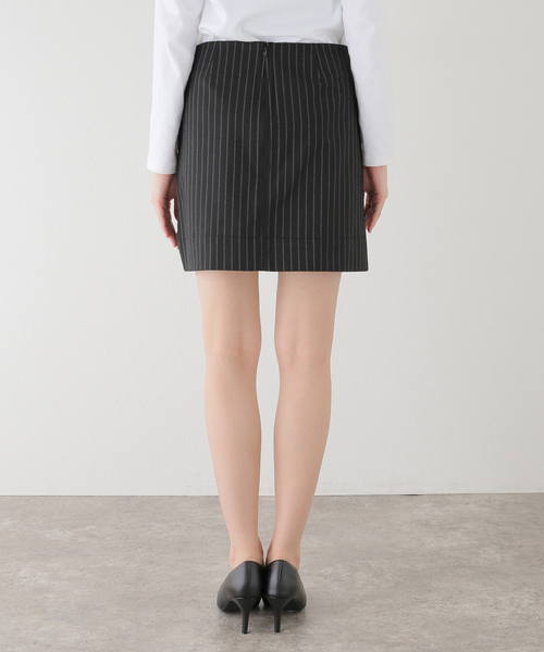 スカート GANNI SKIRTS GANNI/ガニー】スカート Melange Stripe Suiting Midi Skirt