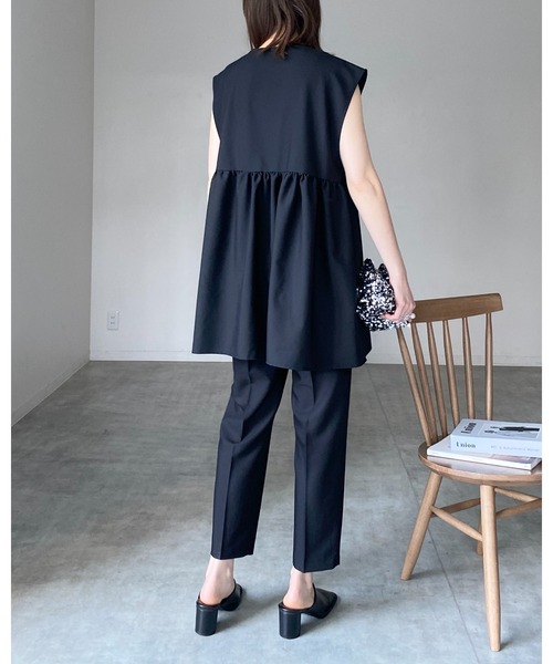 She's Closet セットアップ 卒園式 卒業式 ギャザーペプラムジレベスト