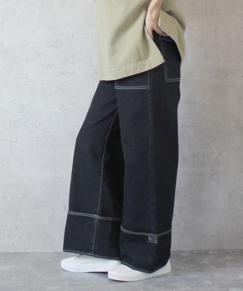 【libjoie】ワイドデニムパンツ(EMMAさんコラボ) libjoie】ワイドデニムパンツ(EMMAさんコラボ)