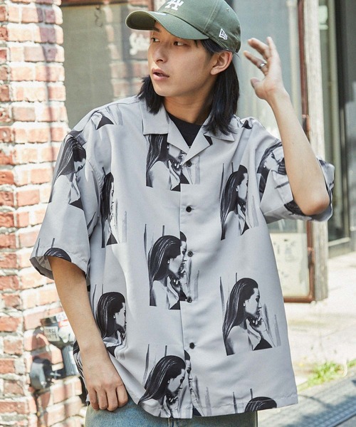 【超美品】MARK&RONA 半袖シャツ 半袖シャツ ステッチ 配色カラー[品番：OE000007402]｜Rocky