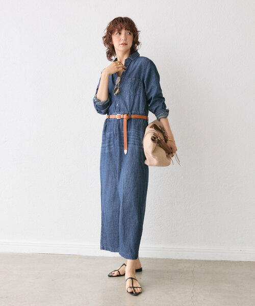 Taylor愛用ブランド♪Meowvelous Dress*デニムシャツワンピース Lee シャツワンピース 「別注」Lee / デニム シャツ マキシ